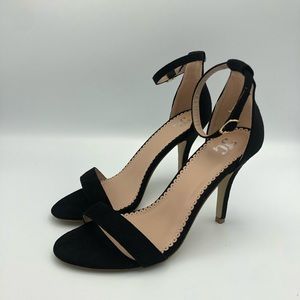 Journee Collection Polly Sandal Black Suede